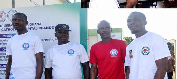 Representatives from partner organizations posing together