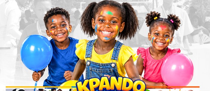 Children celebrating at the Kpando Kids Festival